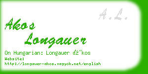 akos longauer business card